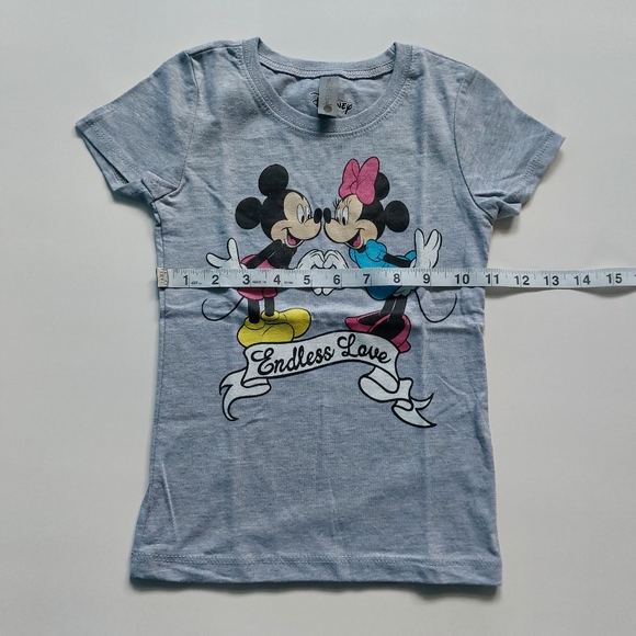 Disney Mickey mouse t-chirt toddler Girls Short Sleeve XS 3/4 - Picture 3 of 4